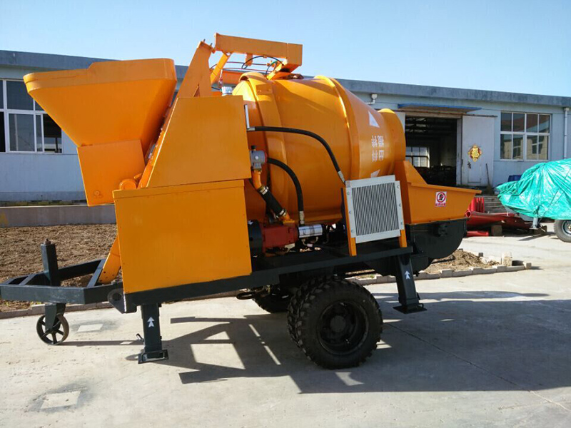 electric concrete pump and mixer