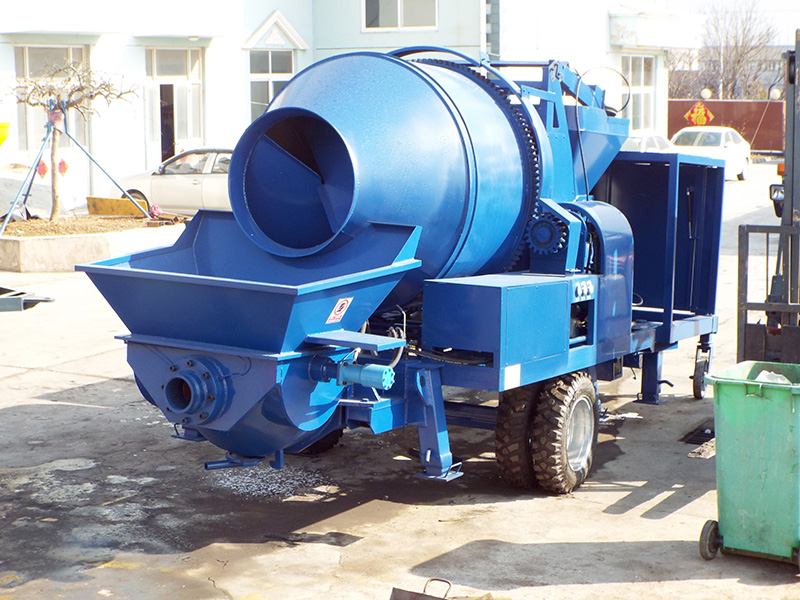 diesel concrete mixer with pump