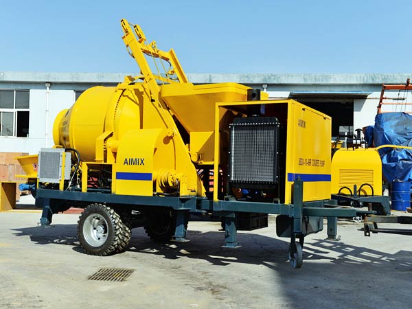 concrete mixing pump