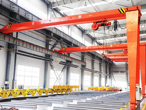 single girder semi gantry crane