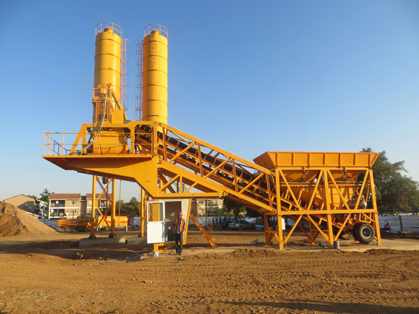 AJY-35 mobile concrete batch plants for sale