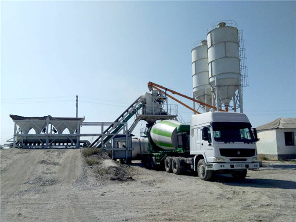 AJY-50 mobile concrete batching plant