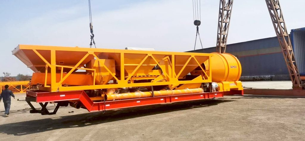 portable concrete mixer plant