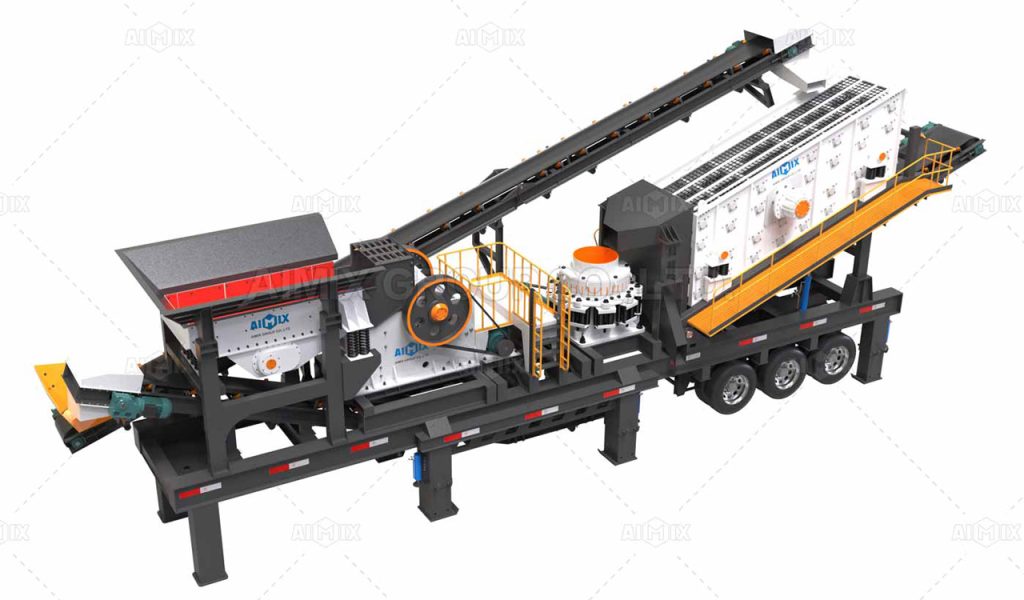 combined mobile crusher plant