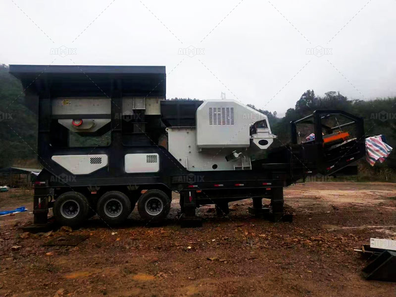 Mobile Rubber Tyred Stone Crusher