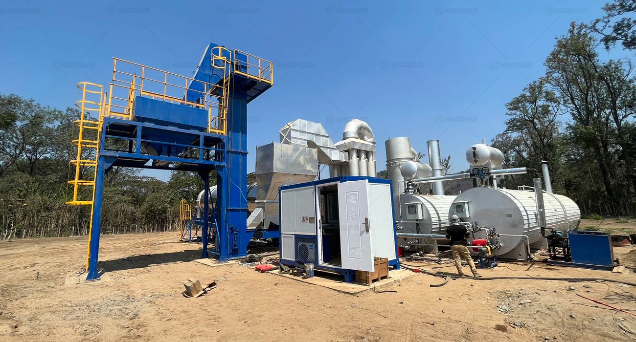 Drum mix asphalt plants machine